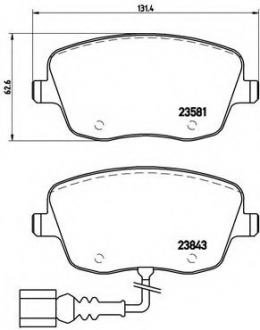 P85077 Brembo Гальмівні колодки дискові