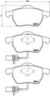 P85085 Brembo Тормозные колодки дисковые