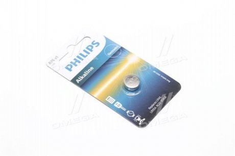 A76/01B PHILIPS Батарейка A76 - 1.5V 1-blister (LR44 / LR1154) - Alkaline B1 (вир-во Philips)