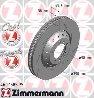 460158575 Otto Zimmermann GmbH Гальмiвнi диски Formula Z