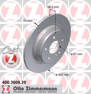 400360820 Otto Zimmermann GmbH Гальмівний диск MB W220 R