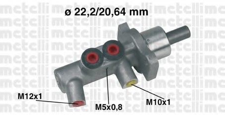 05-0383 Metelli Главный тормозной цилиндр