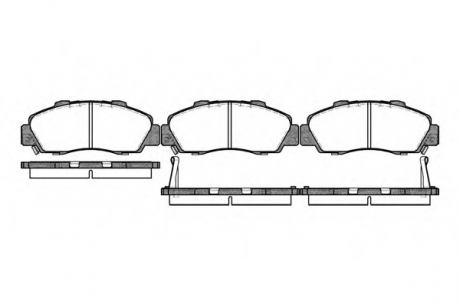 235102 ROADHOUSE Гальмiвнi колодки, к-кт.