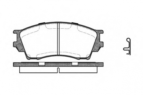 249100 ROADHOUSE Гальмiвнi колодки, к-кт.