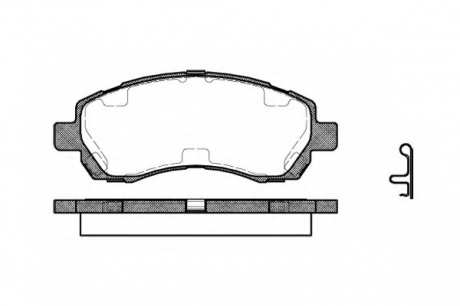 264702 ROADHOUSE Гальмiвнi колодки, к-кт.