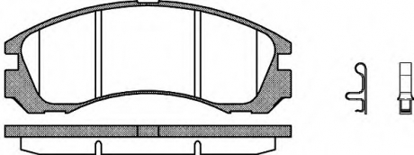 235432 ROADHOUSE Гальмівні колодки дискові