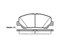 2128700 ROADHOUSE Гальмiвнi колодки, к-кт.