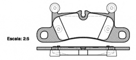 2137910 ROADHOUSE Гальмiвнi колодки, к-кт.