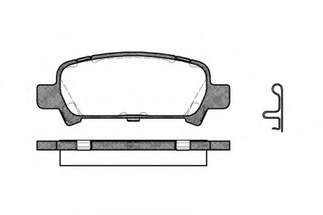 272902 ROADHOUSE Гальмiвнi колодки, к-кт.