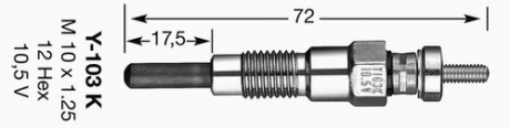 6325 NGK Свічка розжарювання 6325