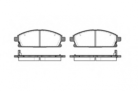 267412 ROADHOUSE Гальмiвнi колодки, к-кт.