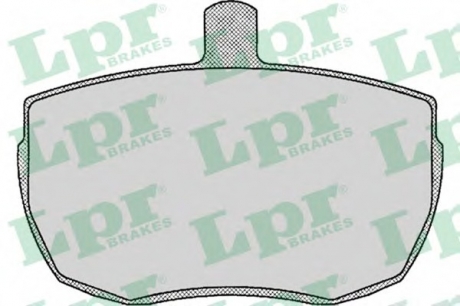 05P140 LPR Комплект гальмівних колодок з 4 шт. дисків