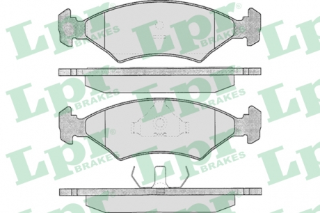 05P233 LPR Колодка гальм. диск. FORD ESCORT, FIESTA передн. (вир-во LPR)
