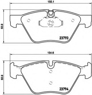 P06057 Brembo Тормозные колодки Brembo