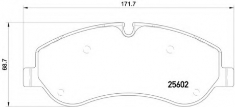 P24152 Brembo Гальмівні колодки дискові