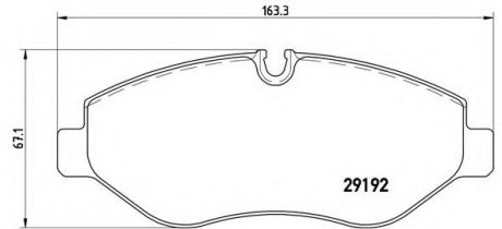 P50085 Brembo Гальмівні колодки дискові