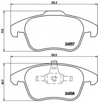 P61086 Brembo Тормозные колодки Brembo