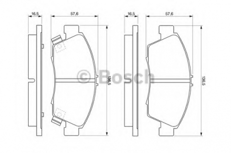 0 986 461 759 Bosch Гальмівні колодки дискові