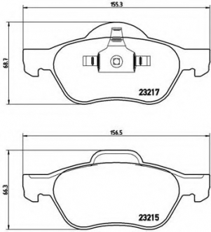 P68 048 Brembo Гальмiвнi колодки к-кт.