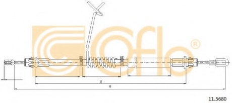11.5680 COFLE Трос ручника
