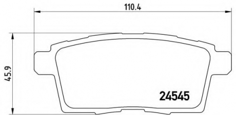 P49 041 Brembo Гальмiвнi колодки к-кт.