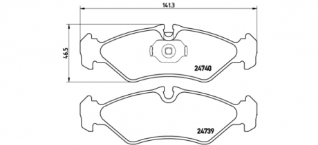 P50 081 Brembo Гальмівні колодки дискові