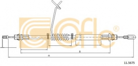 11.5675 COFLE Трос ручника
