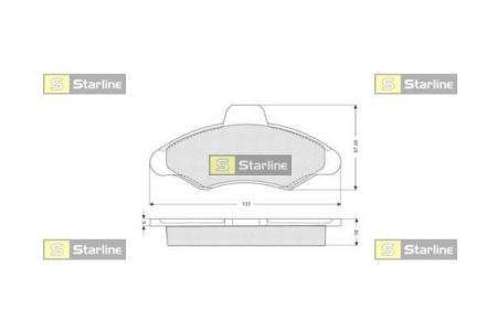 BD S022 Starline Гальмівні колодки дискові