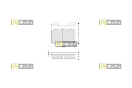 BD S190 Starline Гальмівні колодки дискові