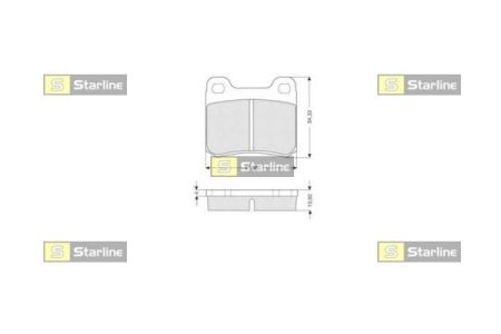 BD S169 Starline Гальмівні колодки дискові