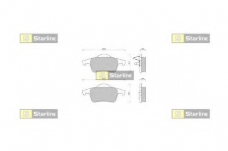 BD S372 Starline Гальмівні колодки дискові