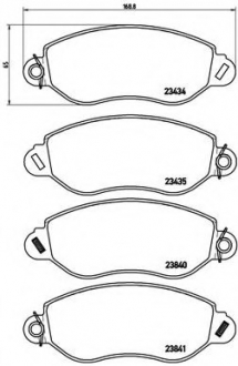 P24 053 Brembo Гальмівні колодки дискові