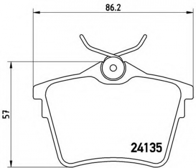 P61 079 Brembo Гальмiвнi колодки к-кт.