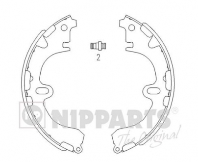 J3502034 Nipparts  Гальмівні колодки