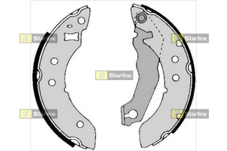 BC 01390 Starline Гальмiвнi колодки к-кт.