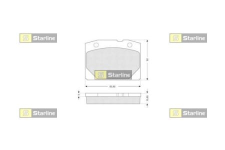 BD S196 Starline Гальмівні колодки дискові