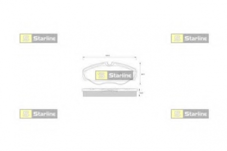 BD S250 Starline Гальмівні колодки дискові