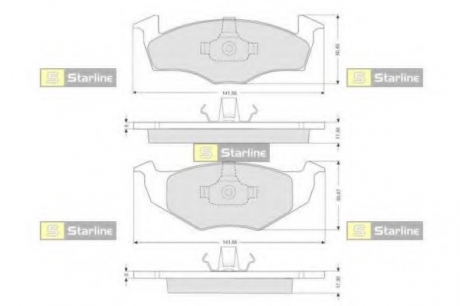 BD S006S Starline Гальмівні колодки дискові