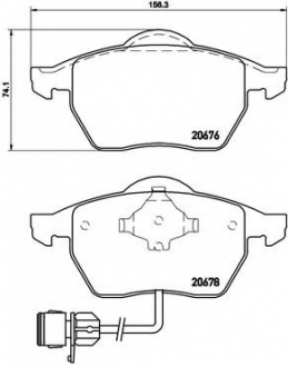 P85 026 Brembo Гальмiвнi колодки к-кт.