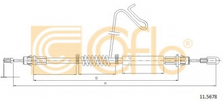 11.5678 COFLE Трос ручника