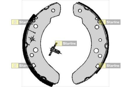 BC 05070 Starline Гальмiвнi колодки к-кт.