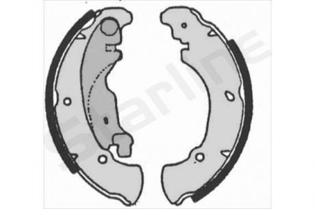 BC 07160 Starline Гальмiвнi колодки к-кт.