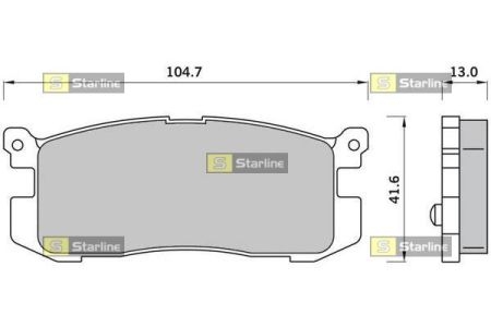 BD S386 Starline Гальмівні колодки дискові