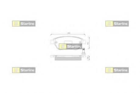 BD S248 Starline Гальмiвнi колодки к-кт.