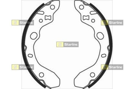 BC 07910 Starline Гальмiвнi колодки к-кт.