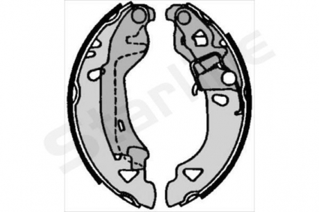 BC 07080 Starline Гальмiвнi колодки к-кт.
