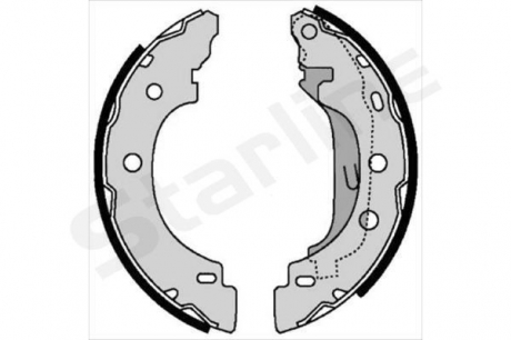 BC 07330 Starline Гальмівні колодки барабанні