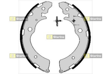 BC 05690 Starline Гальмівні колодки барабанні