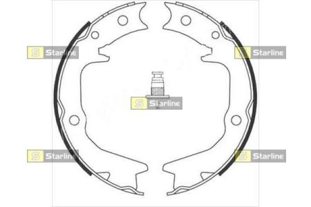 BC 08920 Starline Гальмiвнi колодки к-кт.