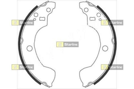 BC 08870 Starline Гальмiвнi колодки к-кт.